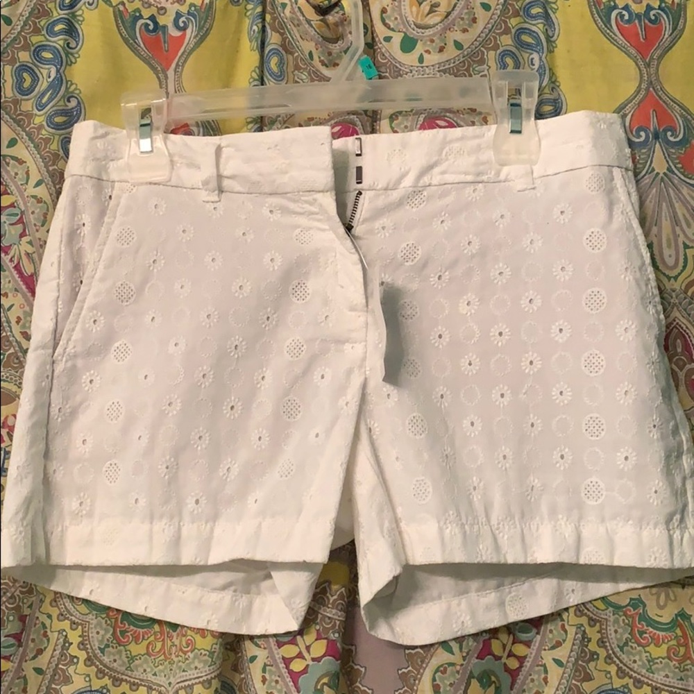 White eyelet Short’s